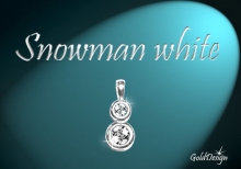 Snowman - přívěsek stříbřený